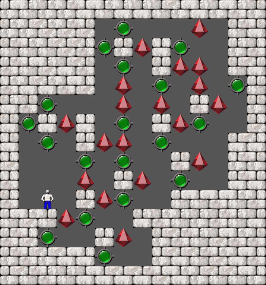 Sokoban Bugs550 collection level 96